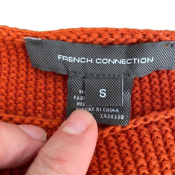 French Connection Round Neck Jumper Sweater in Copper Coin Small - Picture 4 of 5